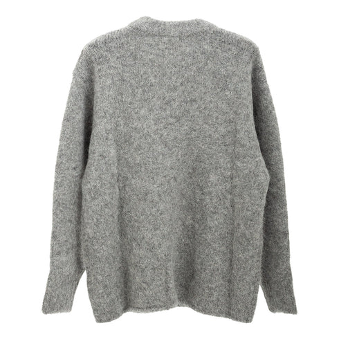 Amomento Alpaca Round Neck Pullover Grey AM24FW02CD Degli Uberti